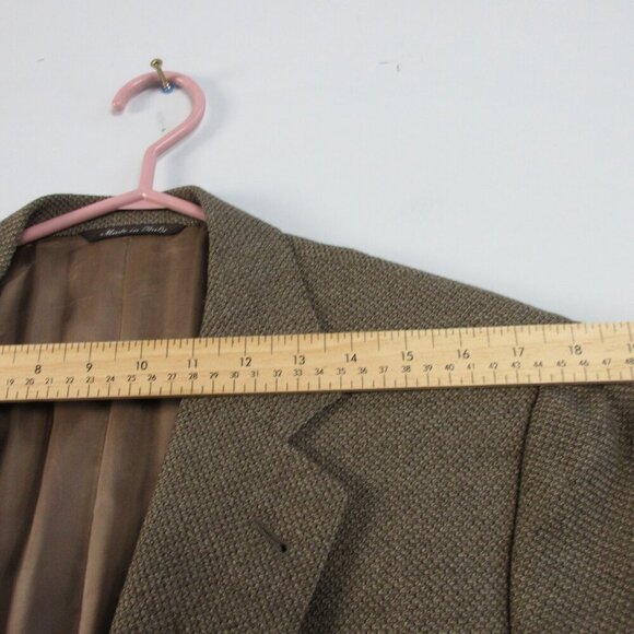 Canali Proposta 100% Wool Blazer Men's Sport Coat Suit 50 Brown Designer 772 - Picture 12 of 16